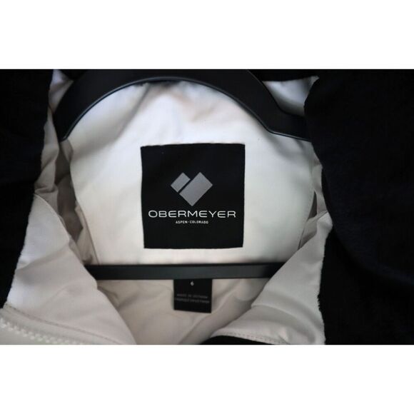 Obermeyer 11225 Women's Sz 6 White Tuscany II Insulated Winter Coat Jacket - Picture 3 of 16